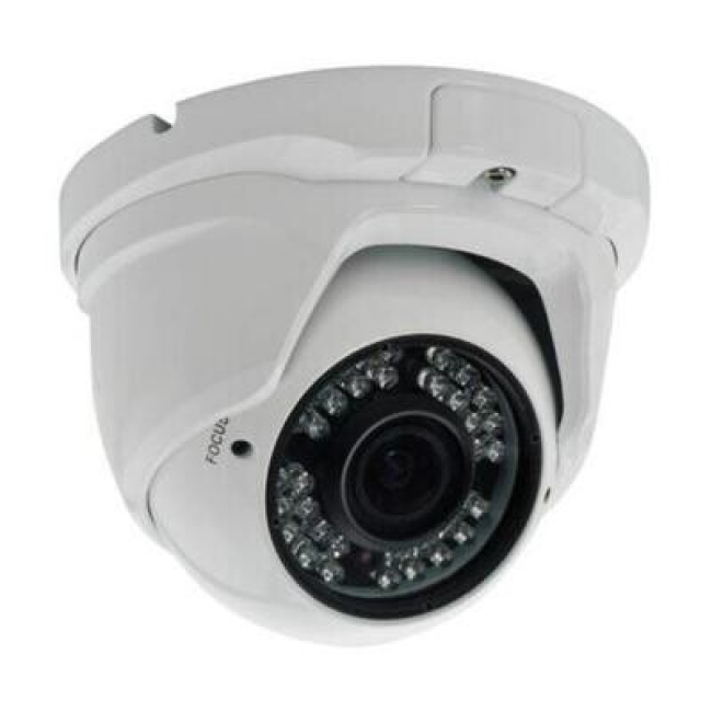 Cámara domo HDCVI blanca 2MP 2,8 a 12mm IR 30M